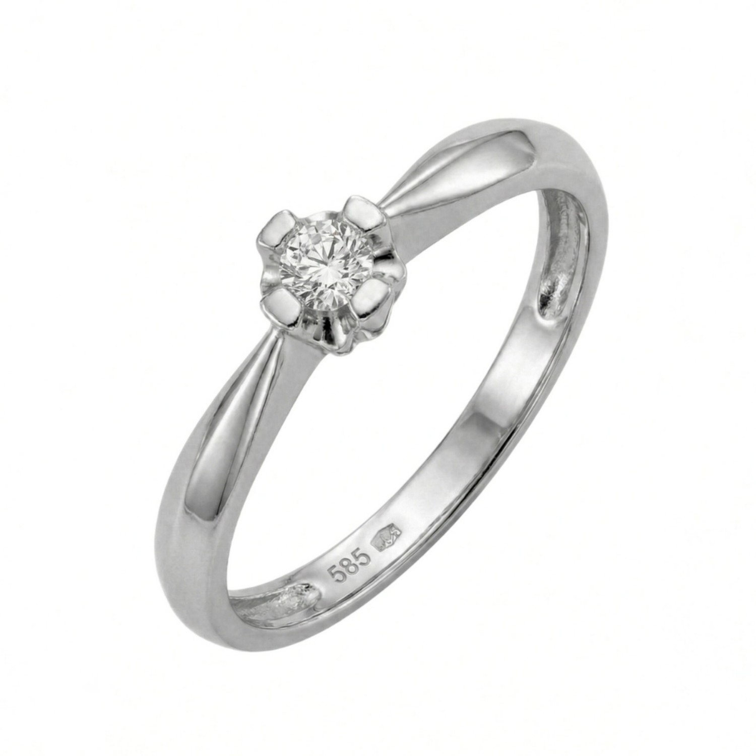 Diamantring forlovelsesring Evita 0,16 ct W-Si-50116