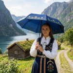 Bunadsparaply blå, Nordland - 0701000068