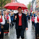 Bunadsparaply rød, Trønder - 0701000266