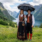 Bunadsparaply sort, Graffer - 0701000532