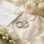 Giftering i hvitt gull 14kt, 3 mm/1,3 mm. RUBIN - 1930