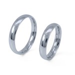 Giftering i hvitt gull 14kt, 4mm. RUBIN modell 803 - 1540