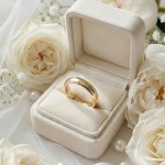 Giftering i gult gull 14kt, 4 mm/2 mm. RUBIN - 1840