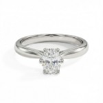 Diamantring forlovelsesring med oval diam. 0,50 ct i 14kt gull. Leticia - 1800705000
