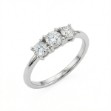 Diamantring i hvitt gull med Lab Grown diamanter 0,50 ct River-VS - Bur5Z0032