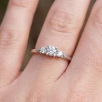 Diamantring - forlovelsesring i hvitt gull med 0,22 ct W-Si - Bur538279hv