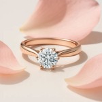 Diamantring forlovelsesring 1,00 ct i 14kt gull.  Leticia - 18007100