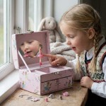 Smykkeskrin, rosa, 150x115x100mm - 3463765