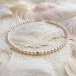 Perlekjede med oval perler 4,5-5 mm FV - 96422