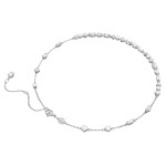 Swarovski collier Mesmera necklace Mixed cuts, Scattered design, White, Rhodium plated - 5676989