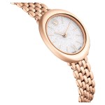 Swarovski klokke Imber oval watch Swiss Made, Metal bracelet, Gold tone, Rose gold-tone finish - 5717532