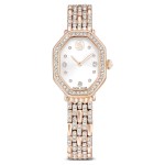 Swarovski klokke Dextera octagon watch Swiss Made, Metal bracelet, Gold tone, Rose gold-tone finish - 5715517