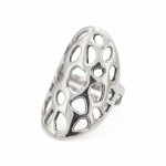 Justerbar ring i sølv 33x25mm Alida Rudjord. HILLESTAD - 215