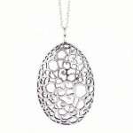 Smykke i sølv 63x42mm Alida Rudjord. HILLESTAD - 218