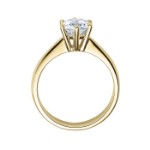 Diamantring forlovelsesring i 14kt gult gull med Lab Grown diamant 1,50ct TW-VS. Diona - 18001150ggLG