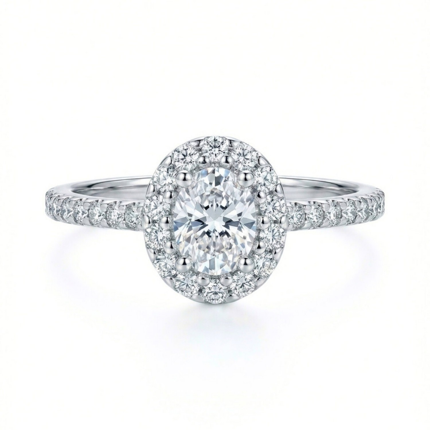 Diamantring i hvitt gull med 0,28 ct W-Si - Bur537668