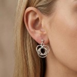 Øredobber i sølv Flor. HILLESTAD - ALIDA261S