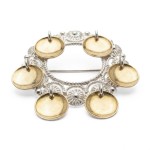 Sølje kvit forgylt - 435500