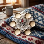 Sølje kvit forgylt- 106507