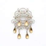 Sølje kvit forgylt - 434500