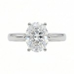 Forlovelsesring i gult gull med oval Lab Grown diamant 0,73 ct River (D) - VS2. Leticia - 18007073LG