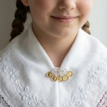 Barnesølje i hvit  og forgylt sølv - 895501