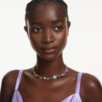 Swarovski collier Gema necklace Mixed cuts, Multicolored, Gold-tone plated - 5741584