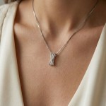 Diamantsmykke i 14 kt gull med diamanter 0,26 ct W-SI - 10250026