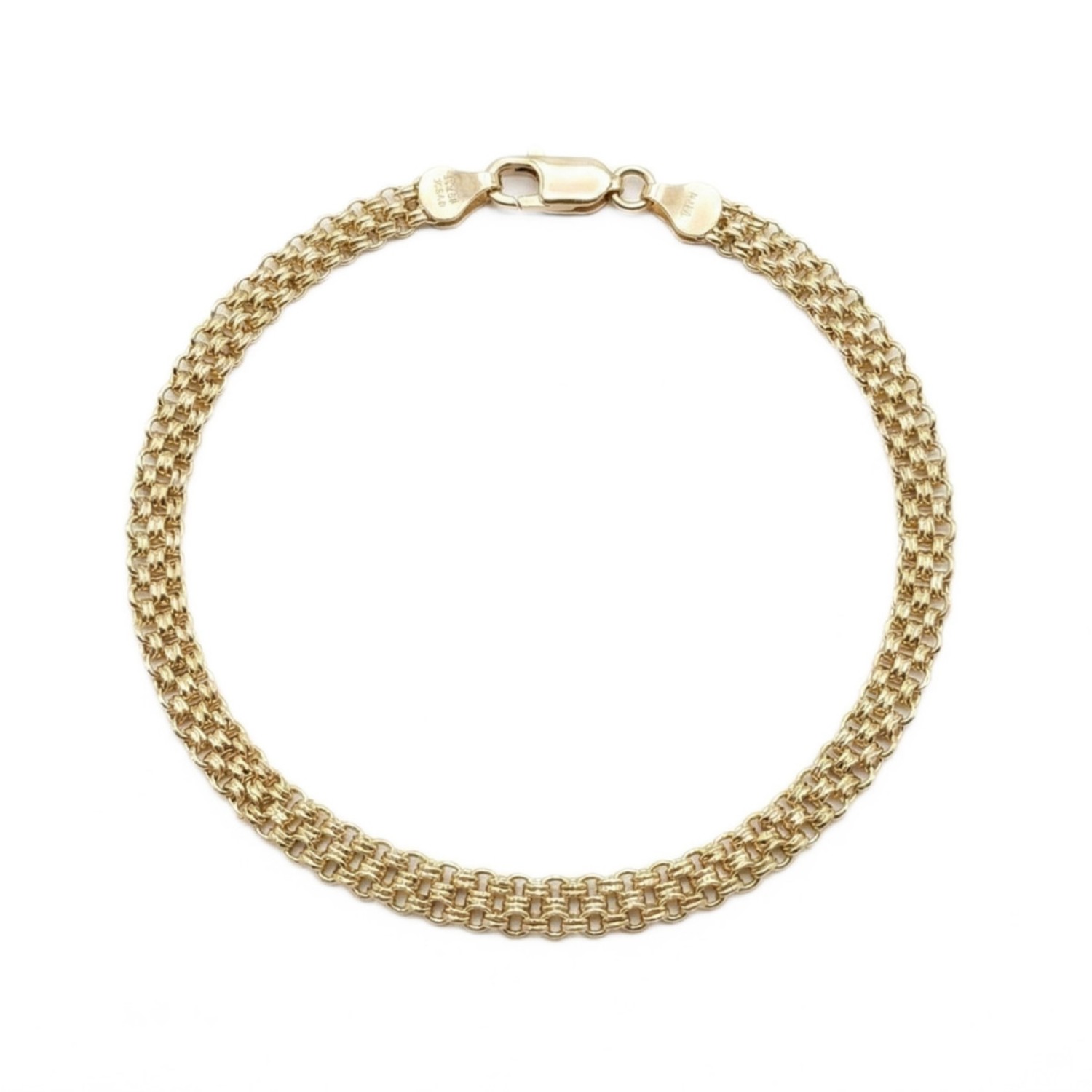 Armbånd i 18kt gull med 4 rad - 01-FA4050-18