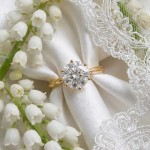 Forlovelsesring med lab grown diamant 2,0 ct River (D/E) VS1 3xExcellent i gult gull - 18007200LG-gg