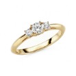 Diamantring - forlovelsesring Leda  med Lab Grown diamant 0,70 ct River-VS i gult gull - Ru-110700LG