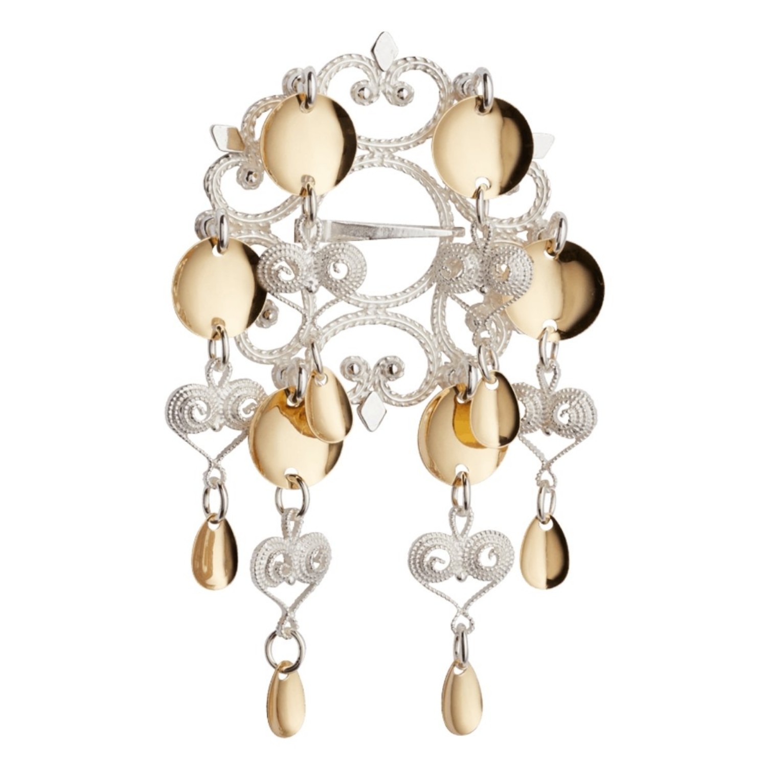 Sølje kvit forgylt - 432500