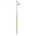 Swarovski Crystalline ballpoint pen Clover, Green, Green lacquered, Chrome plated - 5732973