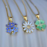 Smykke i sølv, blå emalje - 860602