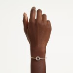 Swarovski armbånd Dextera bangle Round cut, White, Gold-tone plated - 5743568