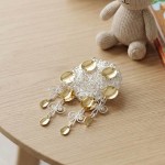 Sølje kvit forgylt - 145500