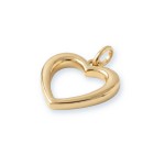 Gullhjerte i 14kt gull - bur310572