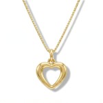 Gullhjerte i 14kt gull - bur310572
