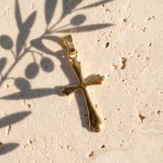 Kors i gult gull 14kt/585 - 85490