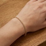 Armbånd i18k gull, 18cm/3,9mm. Svedbom - 01-G110-18