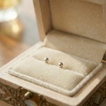 Gulløredobber, kulen er 3 mm - 11009