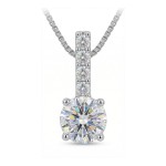 Diamantøredobber i gull med 0,16 ct W-Si - 165549