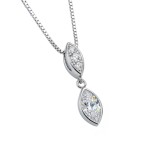 Gullsmykke med zirkonia - 292370