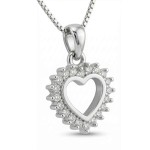 Diamanthjerte i gull med 0,15 ct TW-Si - COC10097