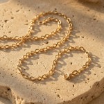 Kjede Evighetstegn i gult gull 14 kt, 2,2 mm /45 cm - 96430