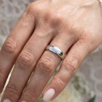 Gifteringer i hvitt gull 14kt, 5 mm. RUBIN modell 167 -1350