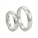 Gifteringer i hvitt gull 14kt, 5 mm. RUBIN modell 167 -1350