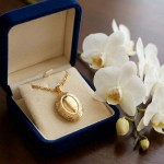 Smykke Medaljong Minne i forgylt sølv - 2997560