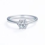 Enstens diamantring Aida med 0,70 ct i 14kt gull. TW-Si. -18016070