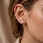 Gulløreringer med Akoya perler 7-7,5 mm - coc00193